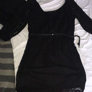 Black lace dress